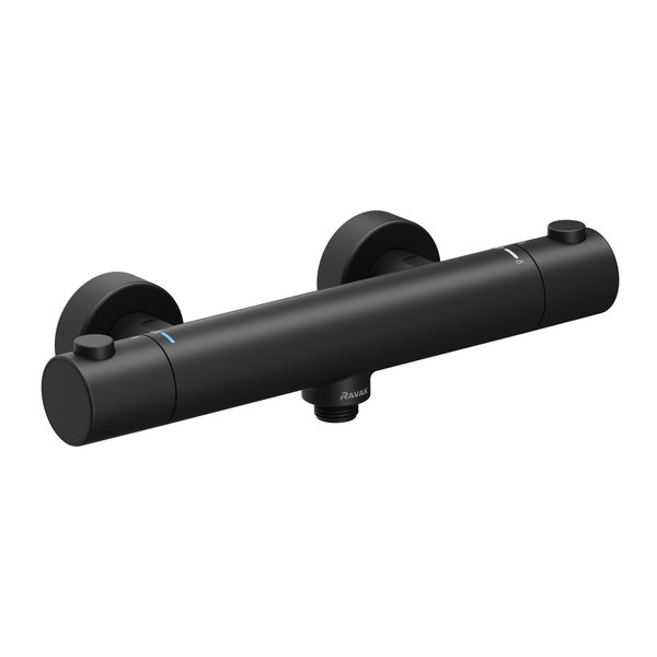 Термостат для душа Ravak Puri PU 033.20, чорний