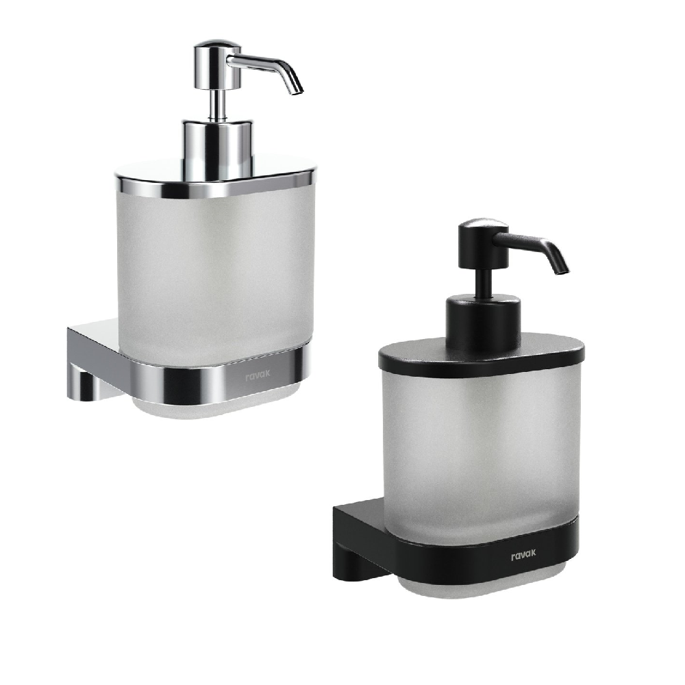 Дозатор для жидкого мыла CR II 231.00CR, хром/стекло.