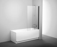 Нерухома шторка для ванни Ravak PVS1-80 чорний transparent