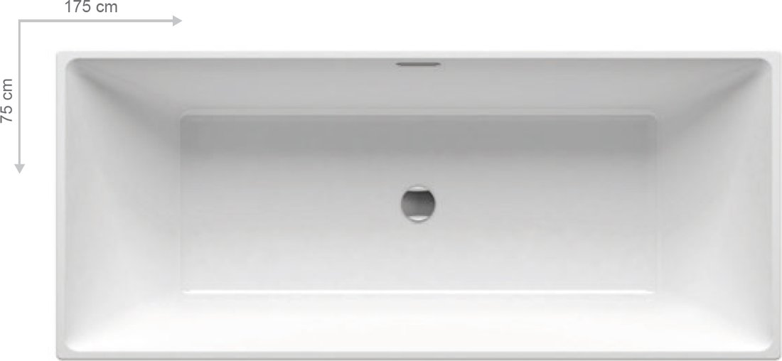 Ванна Ravak Freedom R 1750x750 окремо стояча