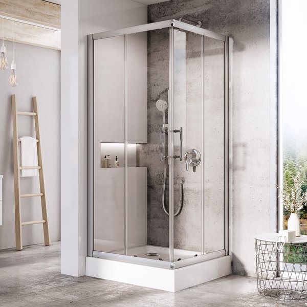 Душовий куточок Ravak XP3RV2-90 полірований алюміній transparent