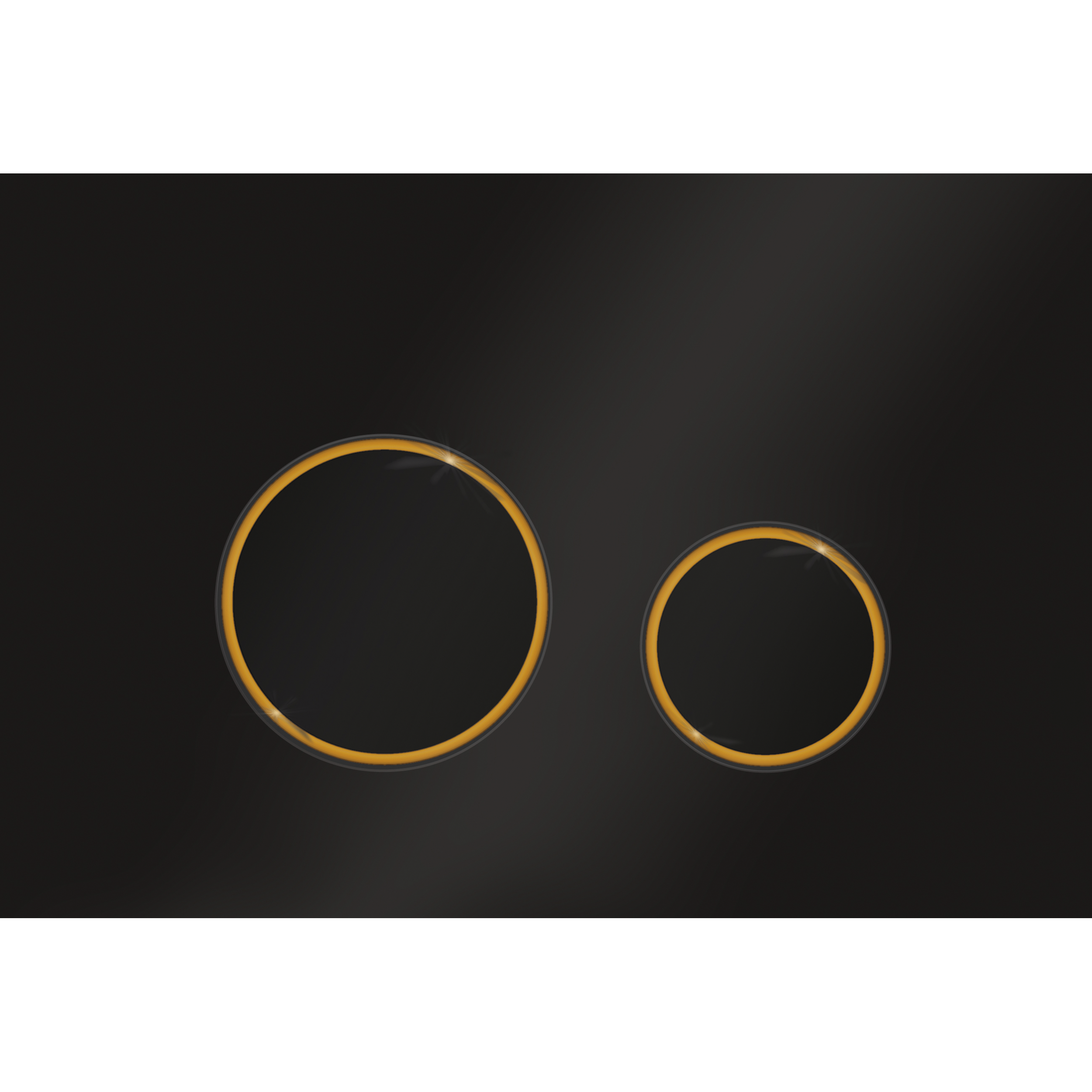 Клавиша смыва Ravak CIRCLE черныий-золото