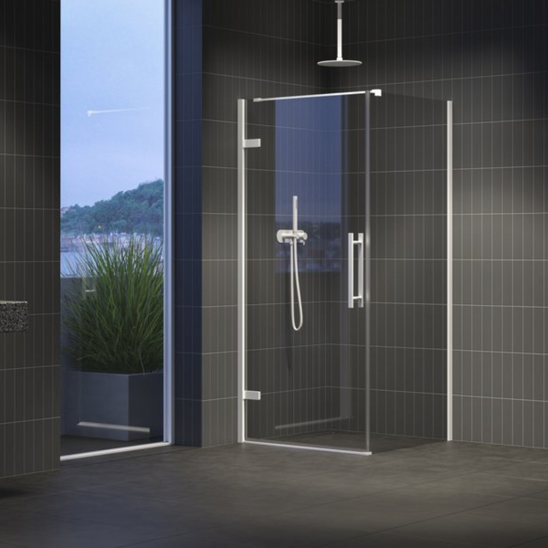 Душевая кабина Cool! COSD1 90+COPS 80 белый мат. TRANSPARENT