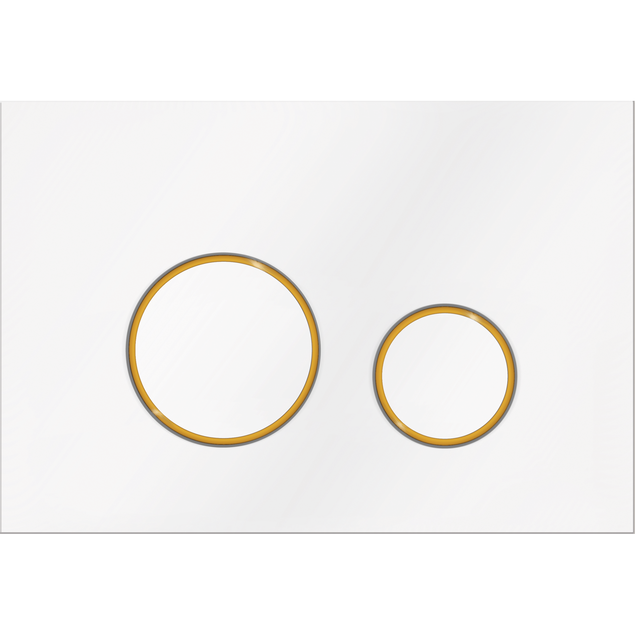 Клавиша смыва Ravak CIRCLE белыий-золото