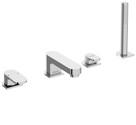 Змішувач для ванни з 4 отворами Ravak Chrome CR 026.00
