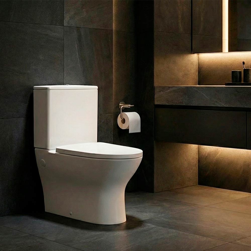 Напольный унитаз CONCEPT PRO Combi RimOff с сиденьем