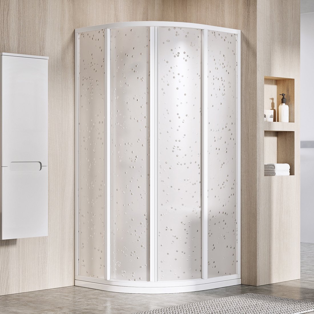 Душовий куточок Ravak Supernova 90 см SKCP4-90 195 білий+pearl