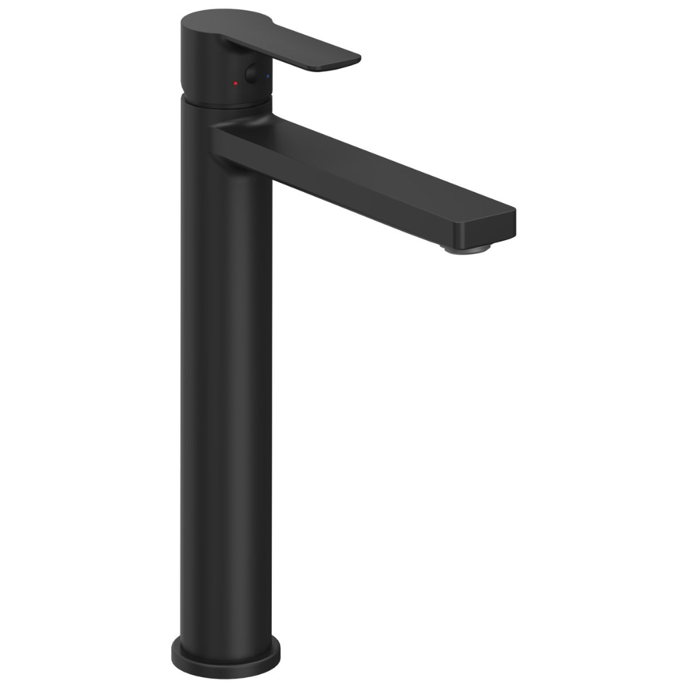 Змішувач для умивальника SL 015.20BL 290 мм без відкривання стоку, чорний