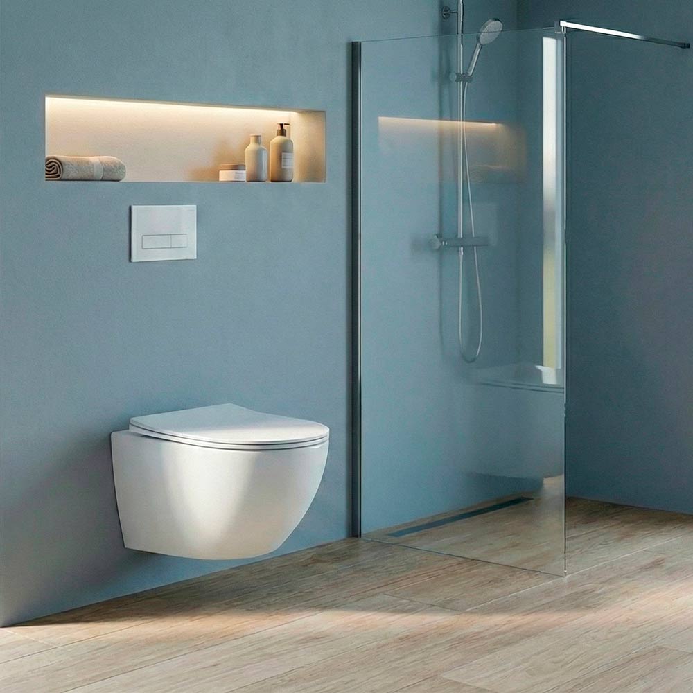 Унитаз подвесной CONCEPT OVAL RimOff с сиденьем