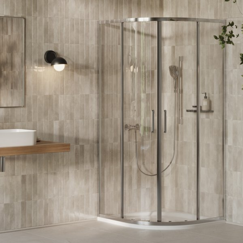 Душевая кабина XPSCP4-90 R500 Полир. алюм. TRANSPARENT