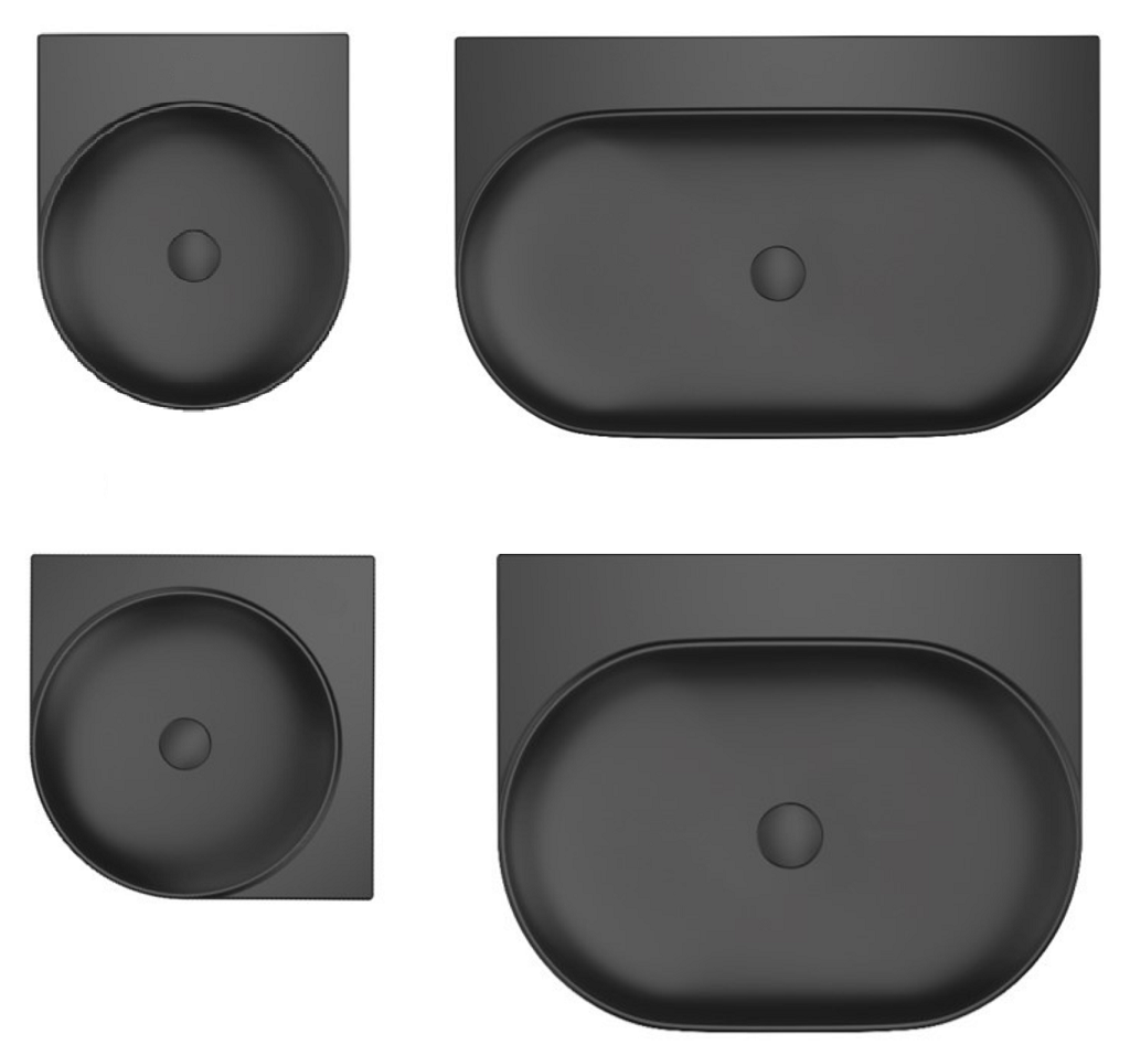 Умивальник Ravak Yard чорний без отвору