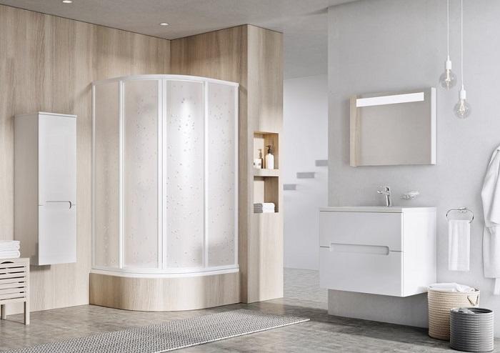 Полукруглый душевой уголок укороченный Supernova SKCP4 Sabina