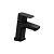 Чорний змішувач для умивальника 10° Free black, без відкривання стоку 145 мм TD F 012.20